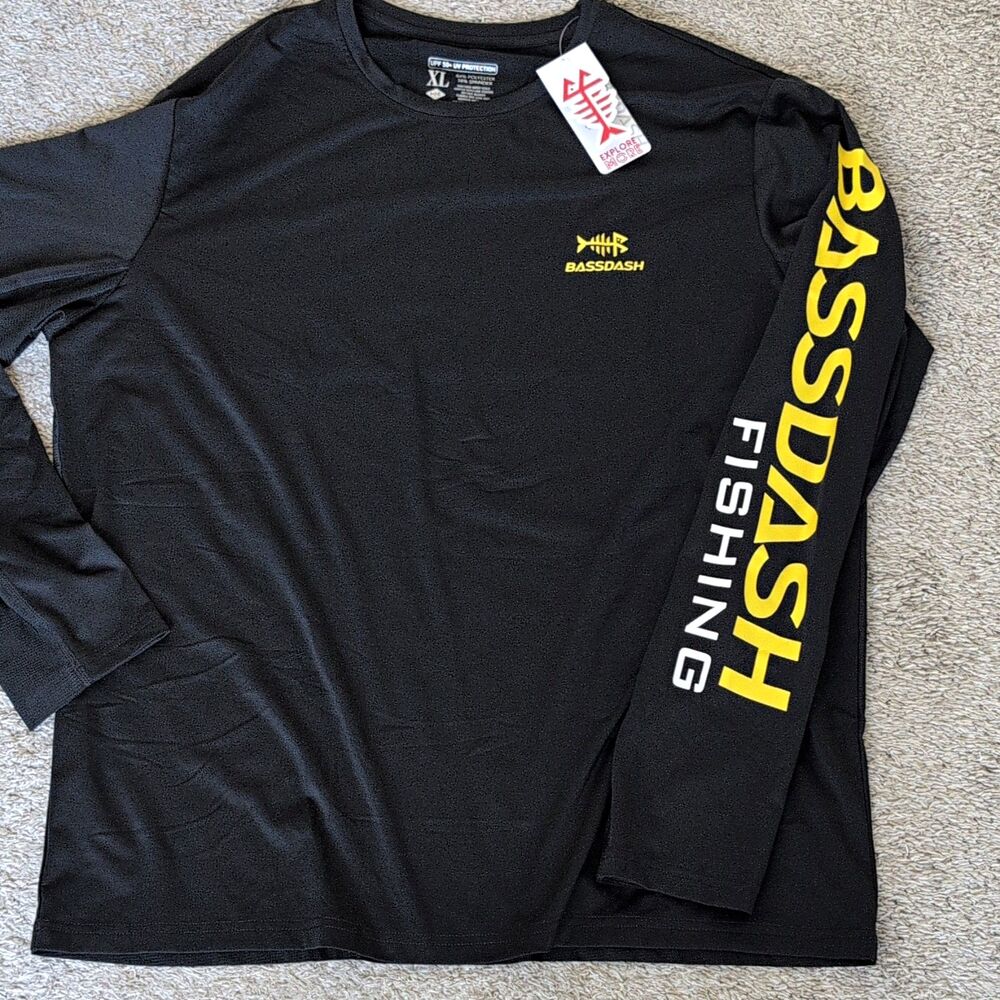 Bassdash Men Fishing UPF 50+ UV Protection Long Sleeve Performance Shirt XL NWT